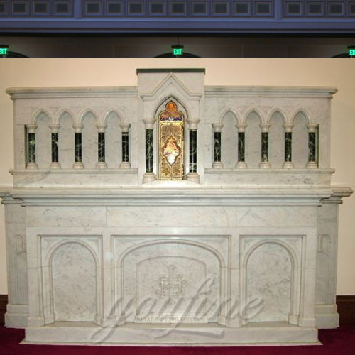 Glory Custom Made Large Church Decorative Religious Marble Altar Table for Sale
